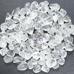 Clear Quartz Crystal Small Tumbled Stones (By The Ounce or Pound) Wholesale Home & Living > Home Decor > Home Accents >