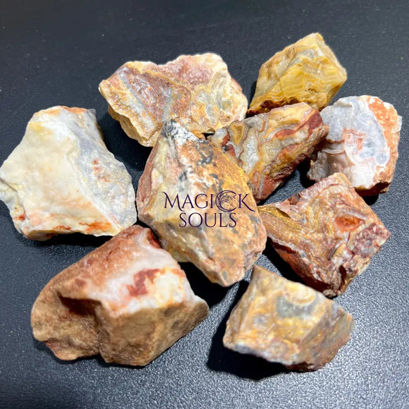 Crazy Lace Agate Rough (By The Piece Or Pound) Bulk Wholesale Lot Raw Gemstones Home & Living > Home Decor > Home