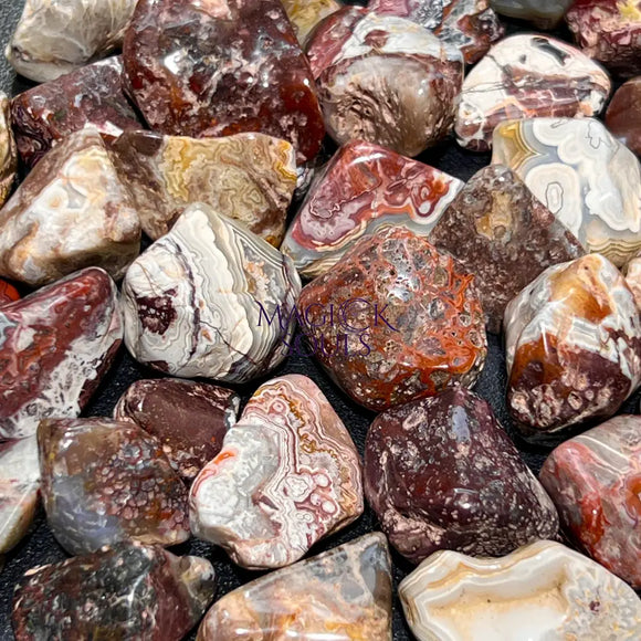 Crazy Lace Agate Tumbled (By The Piece Or Pound) Polished Gemstones Wholesale Lot Supply Home & Living > Home Decor >