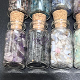 Crystal Gemstone Chips Labeled Bottle Collection (Set Of 15) Assorted Box Flat Gift Set Tumbled Mix Home & Living >