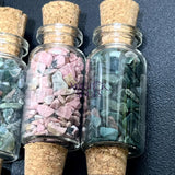 Crystal Gemstone Chips Labeled Bottle Collection (Set Of 15) Assorted Box Flat Gift Set Tumbled Mix Home & Living >