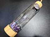 Crystal Infused Glass Water Bottle (Interchangeable Base) Gemstone Infuser Home & Living > Kitchen & Dining > Drink &