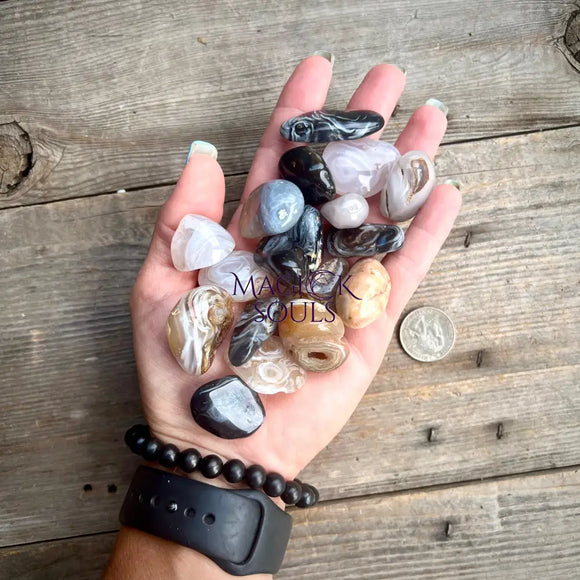 Dendritic Agate Tumbled Crystal - Magick Souls