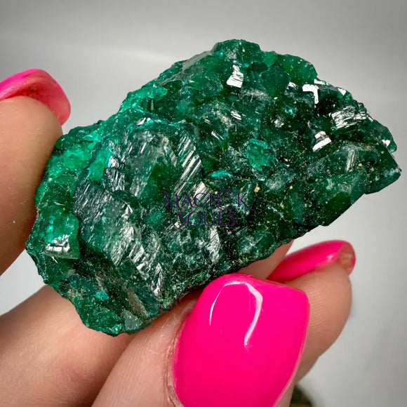 Dioptase Small Cluster – Rare Green Crystal from Congo Home & Living > Home Decor > Home Accents > Rocks & Geodes