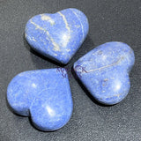 Dumortierite (Blue Moon Quartz) Puffy Heart Polished Crystal Carving Home & Living > Home Decor > Home Accents > Rocks