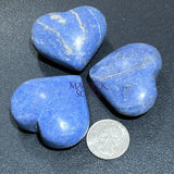 Dumortierite (Blue Moon Quartz) Puffy Heart Polished Crystal Carving Home & Living > Home Decor > Home Accents > Rocks