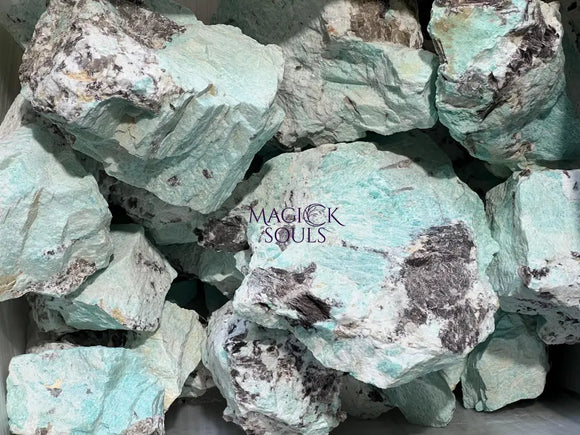 Extra Quality Amazonite Boulders (4 10 Inches) Large Rough Raw Crystal Stones Gemstone Home Decor Supply Home & Living