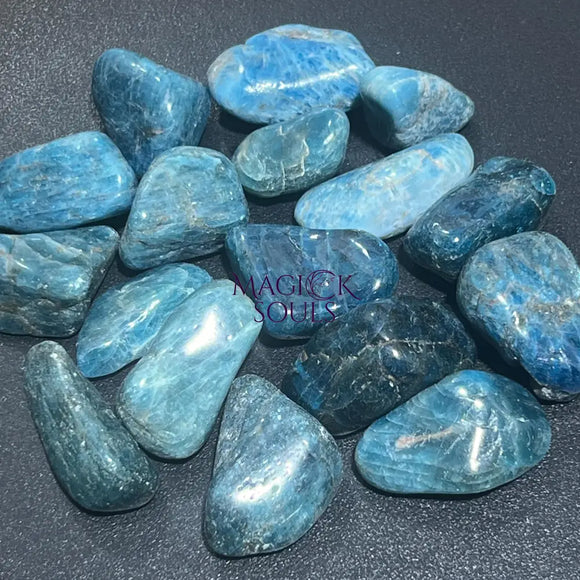Extra Quality Blue Apatite Tumbled (By The Piece Or Pound) Gemstone Decor Wholesale Bulk Supply Home & Living > Home
