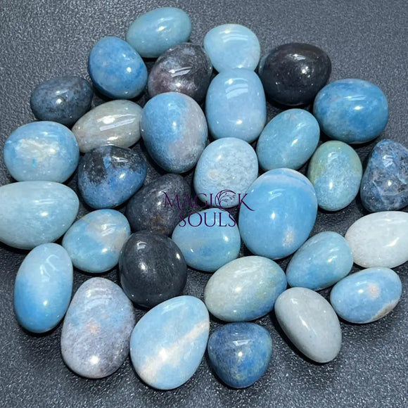 Extra Quality Blue Trolleite Tumbled Polished Stones (By The Piece or Pound) Wholesale Home & Living > Home Decor >