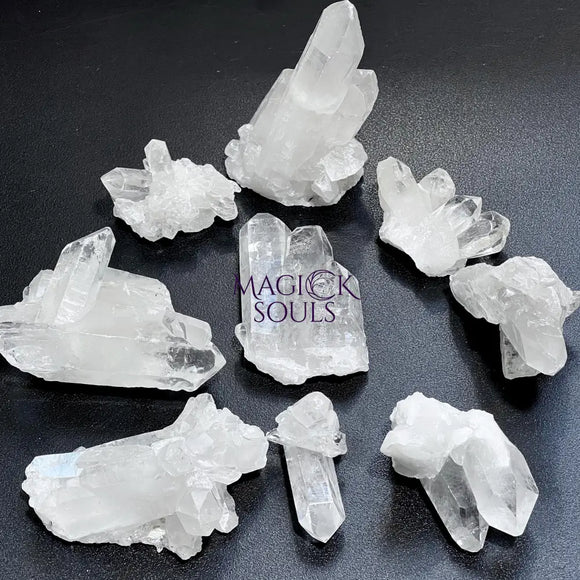 Extra Quality Clear Quartz Crystal Clusters Gemstone Decor Supply Home & Living > Home Decor > Home Accents > Rocks &