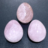 Extra Quality Madagascar Pink Rose Quartz Egg Gemstone Decor Carving Supply Home & Living > Home Decor > Home Accents >