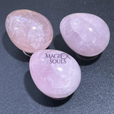 Extra Quality Madagascar Pink Rose Quartz Egg Gemstone Decor Carving Supply Home & Living > Home Decor > Home Accents >