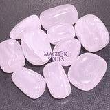 Extra Quality Pink Mangano Calcite Tumbled Stones (UV Reactive)(By The Piece Or Pound) Bulk Wholesale Gemstones Decor