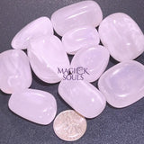 Extra Quality Pink Mangano Calcite Tumbled Stones (UV Reactive)(By The Piece Or Pound) Bulk Wholesale Gemstones Decor