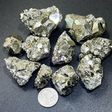 Extra Quality Premium Pyrite Small Crystal Clusters (By The Piece Or Pound) Peru Rough Wholesale Home & Living > Home