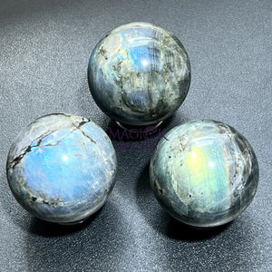 Flashy Labradorite Spheres (50 60mm) Wholesale Carving Home & Living > Home Decor > Home Accents > Rocks & Geodes