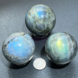 Flashy Labradorite Spheres (50 60mm) Wholesale Carving Home & Living > Home Decor > Home Accents > Rocks & Geodes