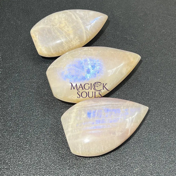 Flashy Peach Moonstone Crystal Flame Point Tower Carving Gemstone Statue Home Decor Supply Home & Living > Home Decor >