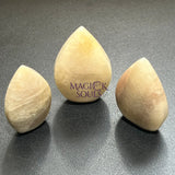 Flashy Peach Moonstone Crystal Flame Point Tower Carving Gemstone Statue Home Decor Supply Home & Living > Home Decor >