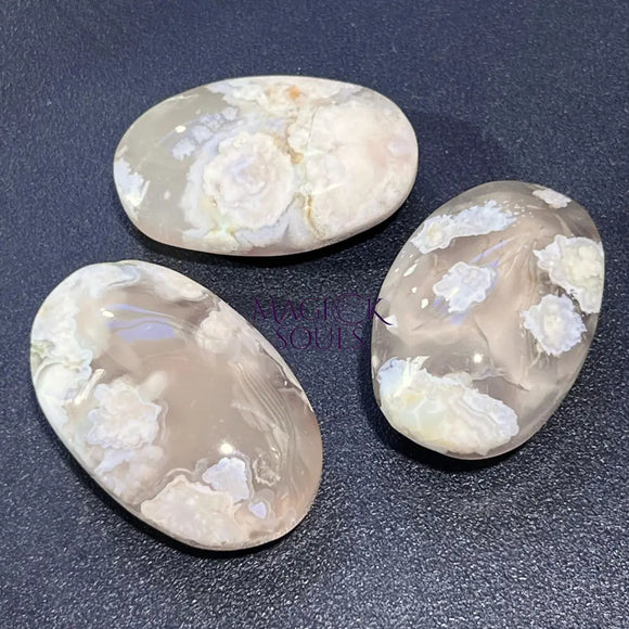 Flower Agate Crystal Palm Stone Gemstone Home Decor Carving Supply Home & Living > Spirituality & Religion > Prayer