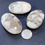 Flower Agate Crystal Palm Stone Gemstone Home Decor Carving Supply Home & Living > Spirituality & Religion > Prayer