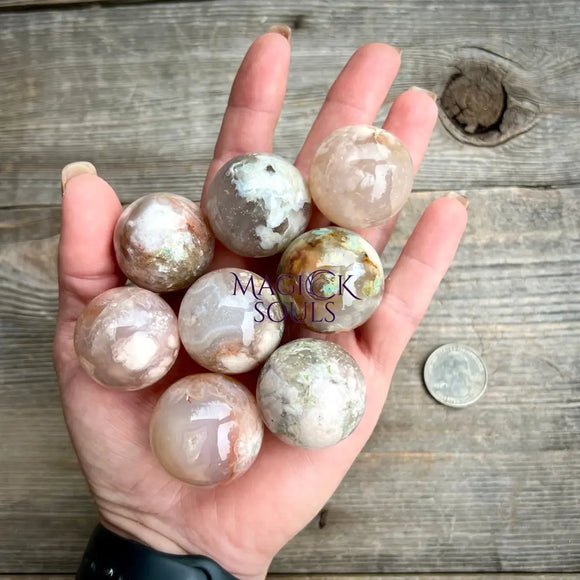 Flower Agate Sphere - Magick Souls