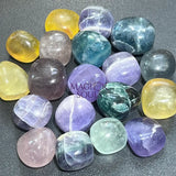 Fluorite Crystal Multi Colored Tumbled Stones (By The Piece or Pound) Wholesale Home & Living > Home Decor > Home