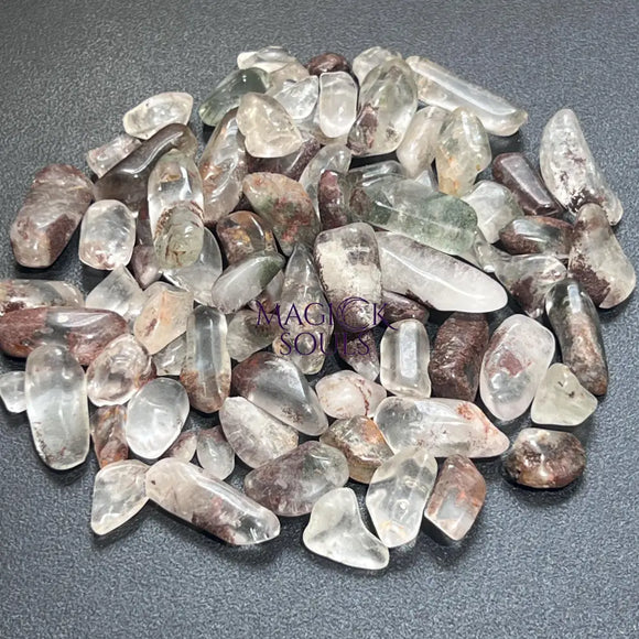 Garden Quartz Crystal (Mystical Lodolite) Small Tumbled Stones (By The Ounce Or Pound) Wholesale Home & Living > Home