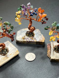 Gemstone Crystal Bonsai Tree (7 Stones)(Petrified Wood Base Carving) Wholesale Home & Living > Home Decor > Home