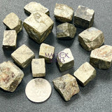 Gold Iron Pyrite Crystal Cubes Rough Raw (By The Piece or Pound) Fools Gold Wholesale Home & Living > Home Decor > Home
