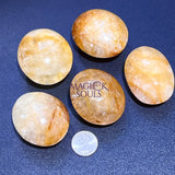 Golden Healer Quartz Palm Stone Gemstone Home Decor Carving Supply Home & Living > Spirituality & Religion > Prayer