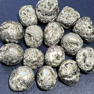 Golden Iron Pyrite Crystal Tumbled Stones (By The Piece or Pound) Fools Gold Wholesale Home & Living > Home Decor >
