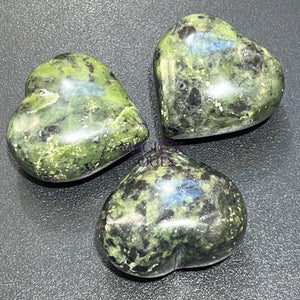Green Nephrite Jade Puffy Heart Crystal Carving Wholesale Home & Living > Home Decor > Home Accents > Rocks & Geodes