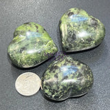 Green Nephrite Jade Puffy Heart Crystal Carving Wholesale Home & Living > Home Decor > Home Accents > Rocks & Geodes