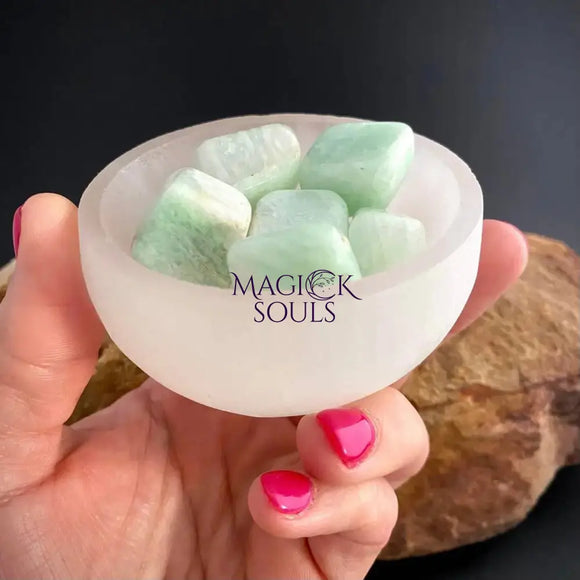 Hand Carved Selenite Crystal Charging Bowl - Magick Souls