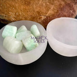 Hand Carved Selenite Crystal Charging Bowl - Magick Souls