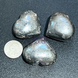 Hematite Puffy Heart Polished Carving Wholesale Home & Living > Home Decor > Home Accents > Rocks & Geodes