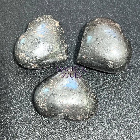 Hematite Puffy Heart Polished Carving Wholesale Home & Living > Home Decor > Home Accents > Rocks & Geodes