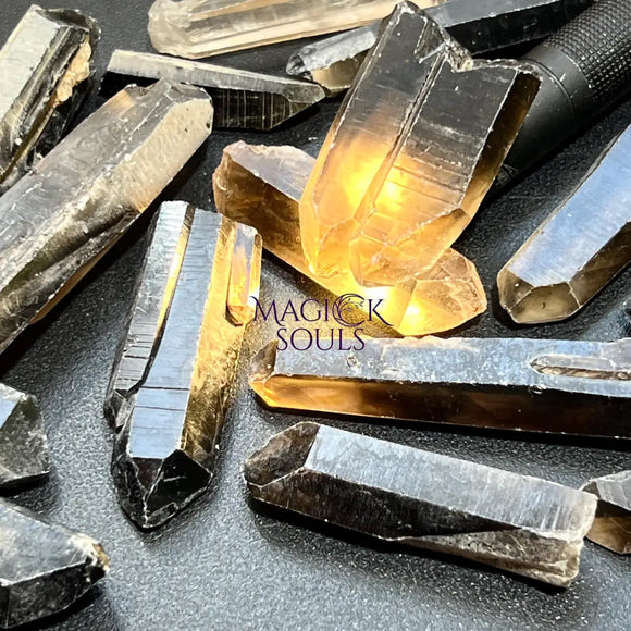 Himalayan Smoky Quartz Crystal Points (By 3 Pc or 1 LB) Bulk Wholesale Lot Rough Raw Gemstones Home & Living > Home