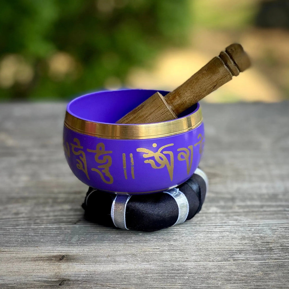 Tibetan Singing Bowl with Striker and Cushion - Magick Souls