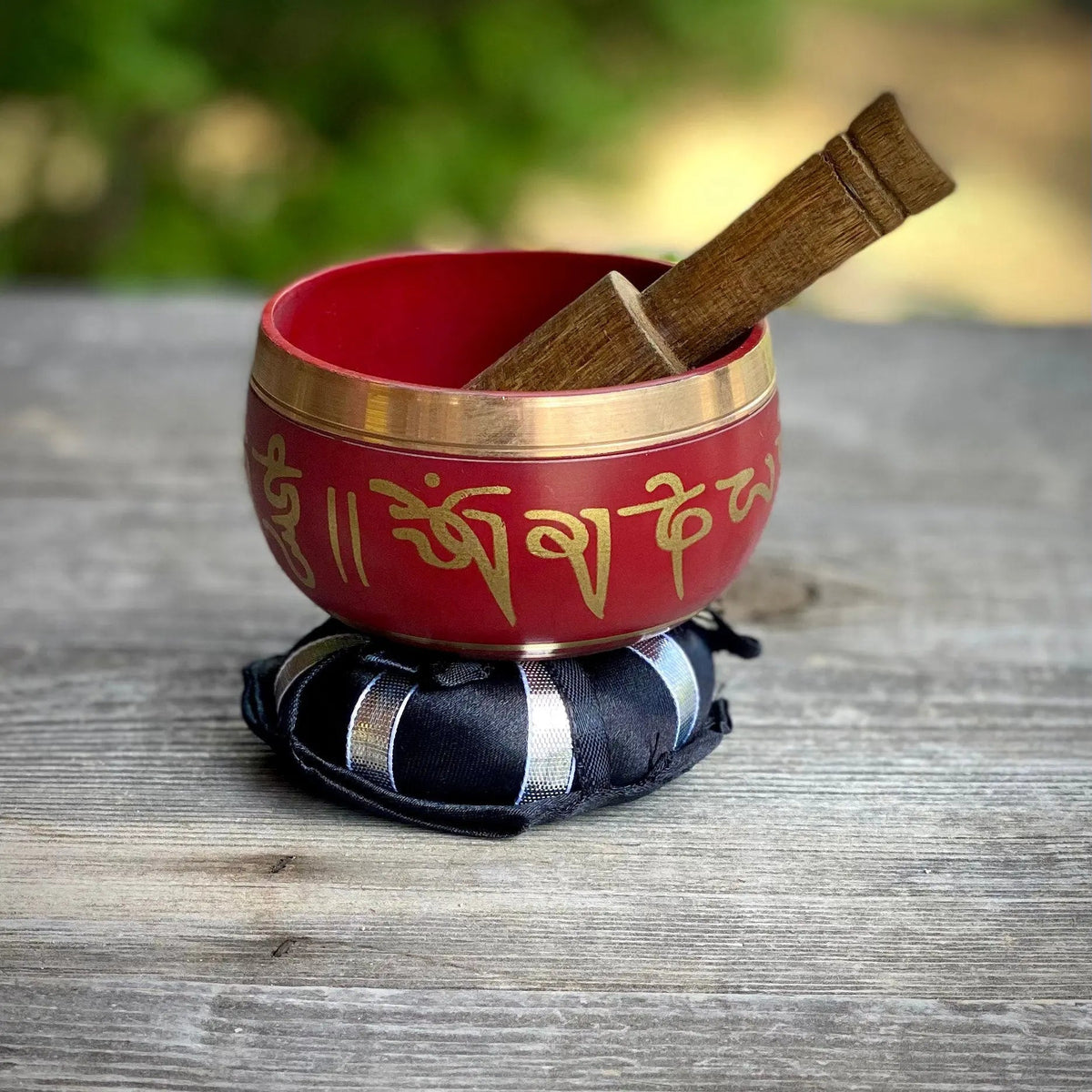 Tibetan Singing Bowl with Striker and Cushion - Magick Souls