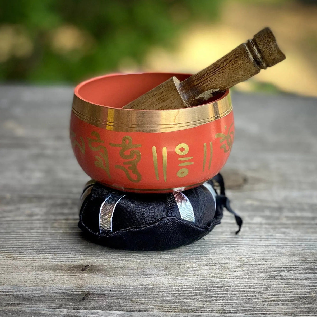 Tibetan Singing Bowl with Striker and Cushion - Magick Souls