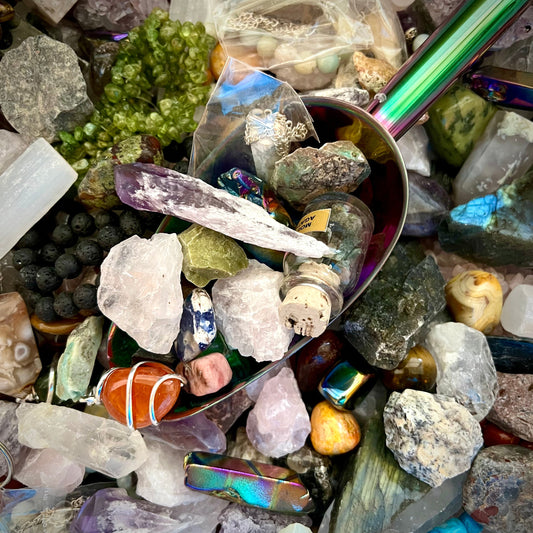 Crystal Confetti Scoop assortment of tumbled stones - Magick Souls