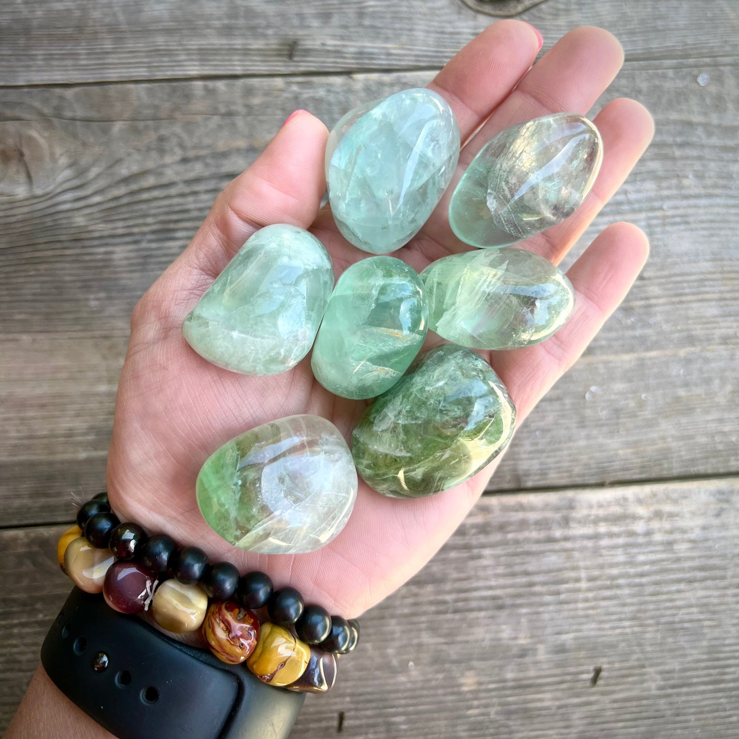 Tumbled Green Fluorite - Magick Souls
