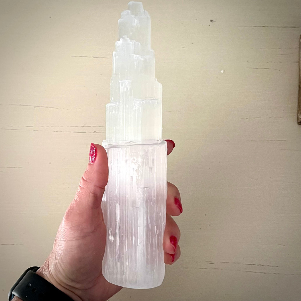 Selenite Skyscraper Tower 8” Magick Souls
