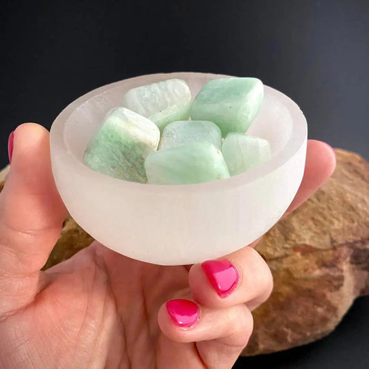 Hand Carved Selenite Crystal Charging Bowl - Magick Souls