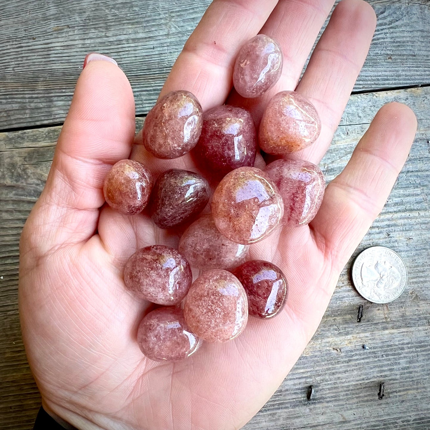 Strawberry Quartz Tumbled - Magick Souls