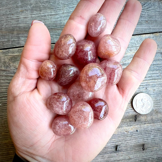Strawberry Quartz Tumbled - Magick Souls