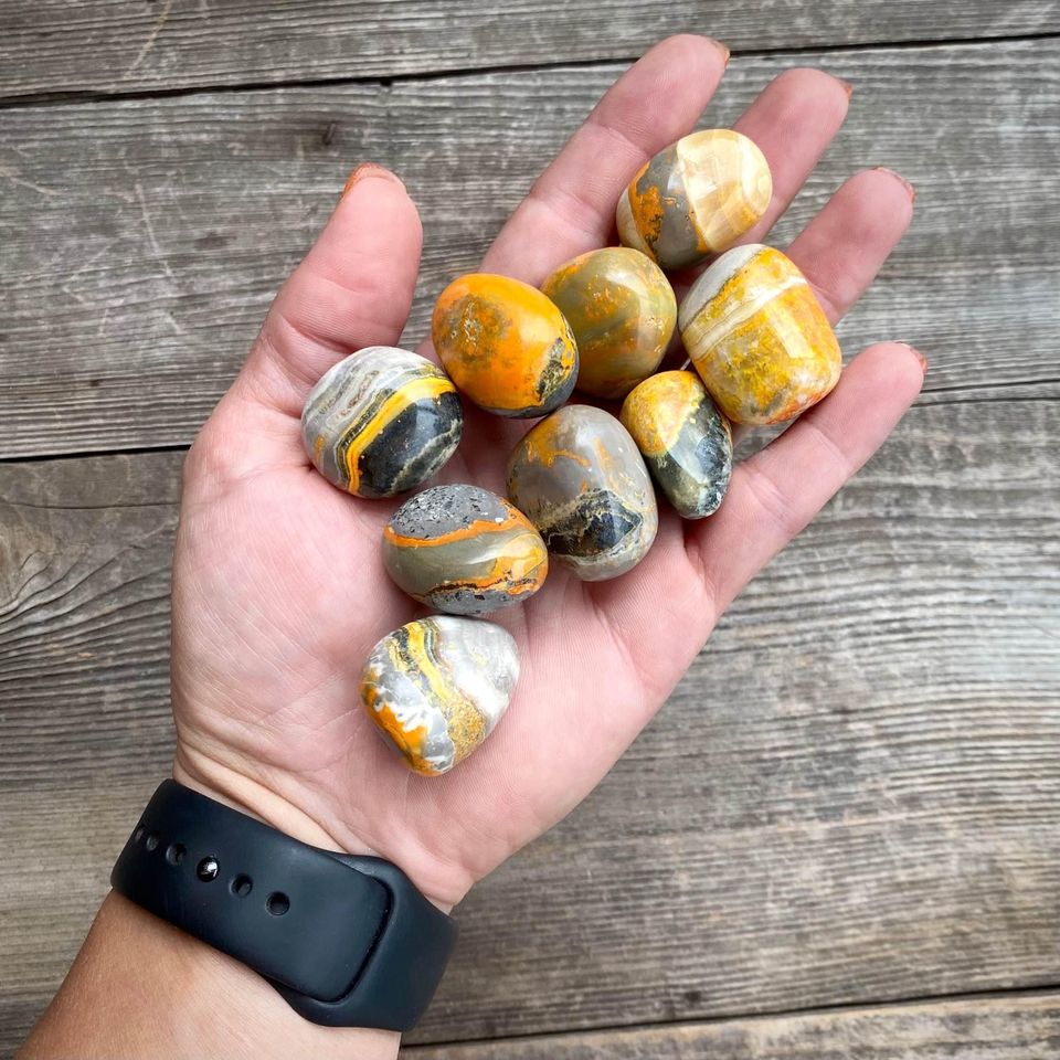 Bumblebee Jasper Tumbles - Magick Souls