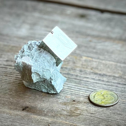 Natural Pyrite Cube in Matrix - Magick Souls